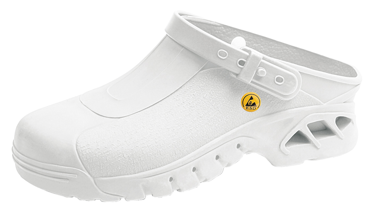 Abeba 39600 Unisex White Clogs for hospitals and medical institutions, UK 7/8, EU 41/42
