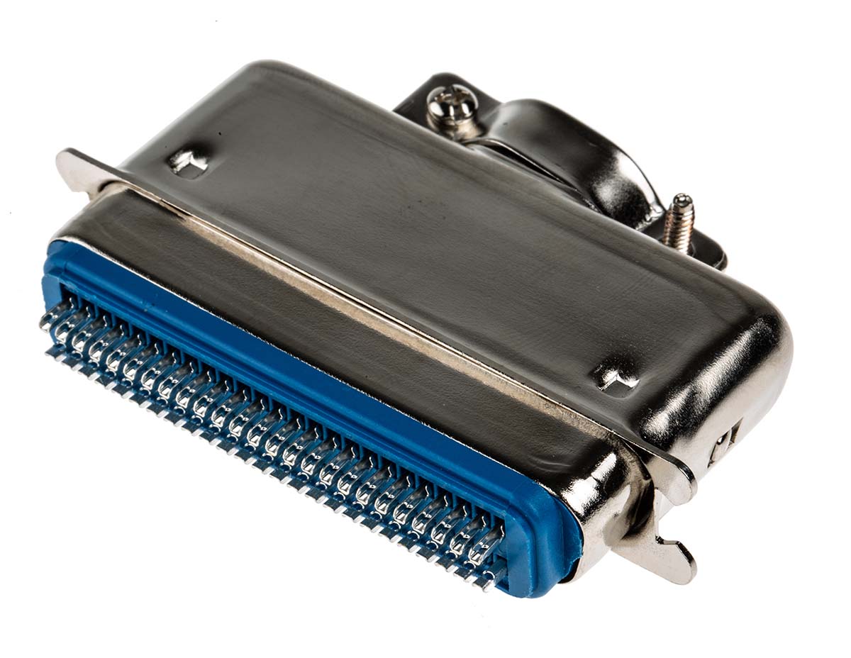 RS PRO Male 50 Pin Straight Cable Mount SCSI Connector, Solder