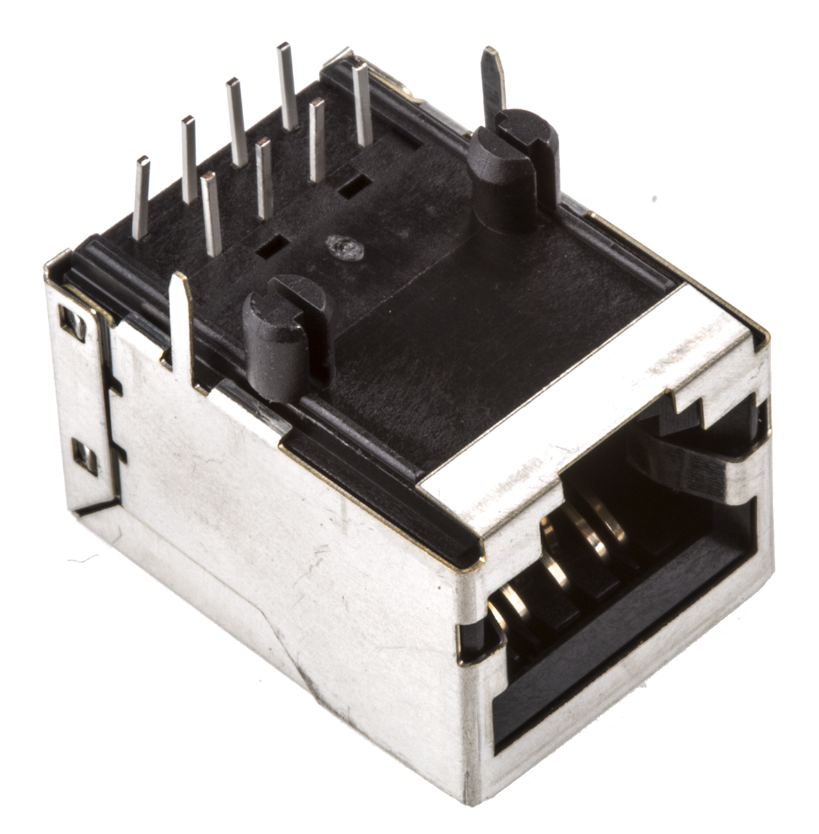 Bel-Stewart SS-71 Series Female RJ45 Connector, Through Hole, Cat5e Right Angle 1 Port 8 -Way