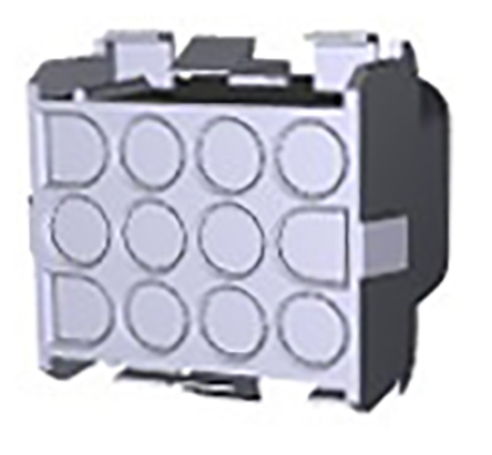 TE Connectivity, Universal MATE-N-LOK Female Connector Housing, 6.35mm Pitch, 12 Way, 3 Row