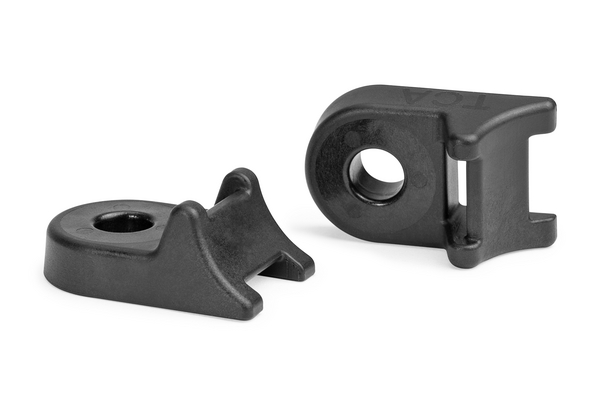 HellermannTyton Black Cable Tie Mount 24 mm x 38mm, 13.5mm Max. Cable Tie Width
