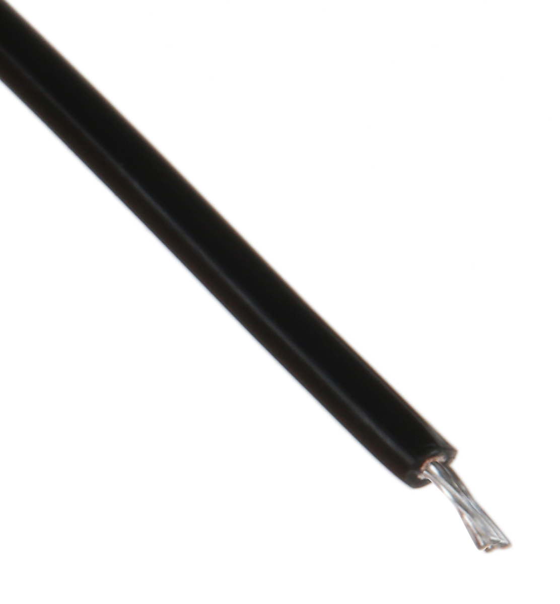 Alpha Wire Hook-up Wire TEFLON Series Black 0.33 mm² Hook Up Wire, 22 AWG, 19/0.16 mm, 30m, PTFE Insulation, 5855 BK005