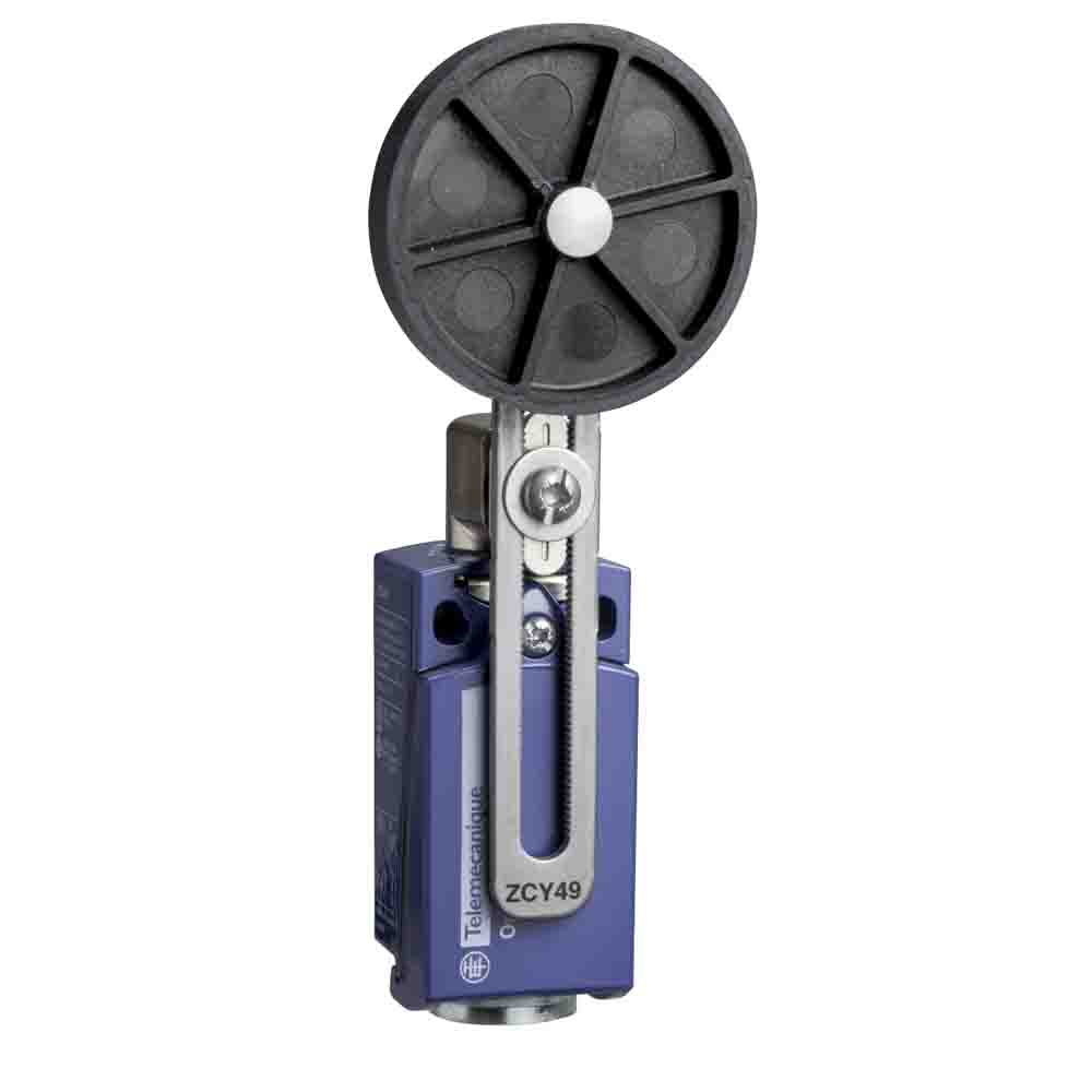 Telemecanique Sensors XCKD Series Roller Lever Limit Switch, 1NC/1NO, IP66, IP67, DP, Zinc Alloy Housing, 500V ac Max,