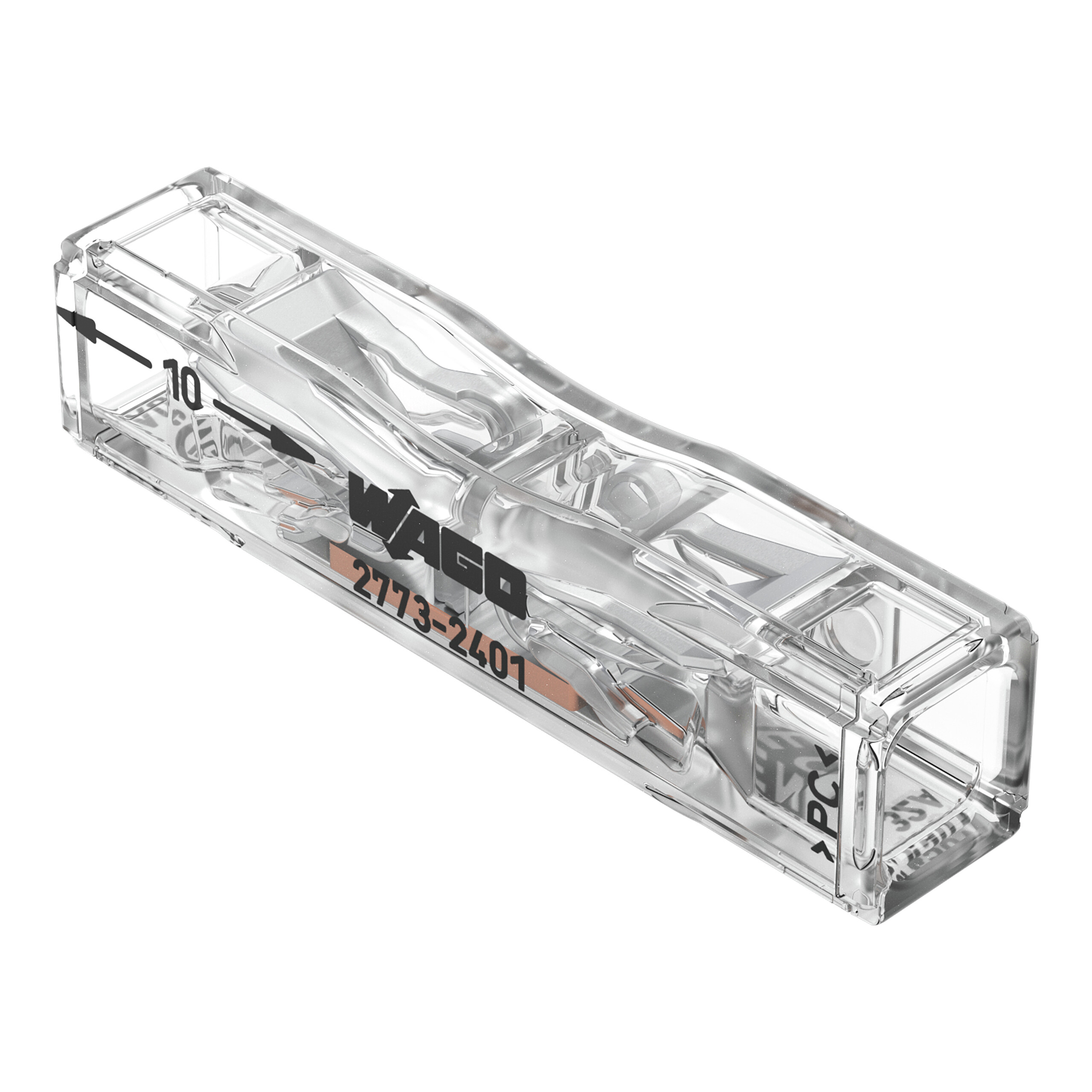 WAGO Inline Series Splice Connector, 2-Way, 0.75 → 4 mm² Wire