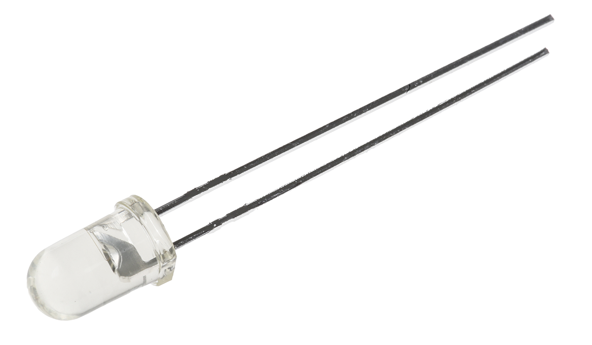 Broadcom2.1 V Yellow LED 5mm Through Hole, HLMP-C315