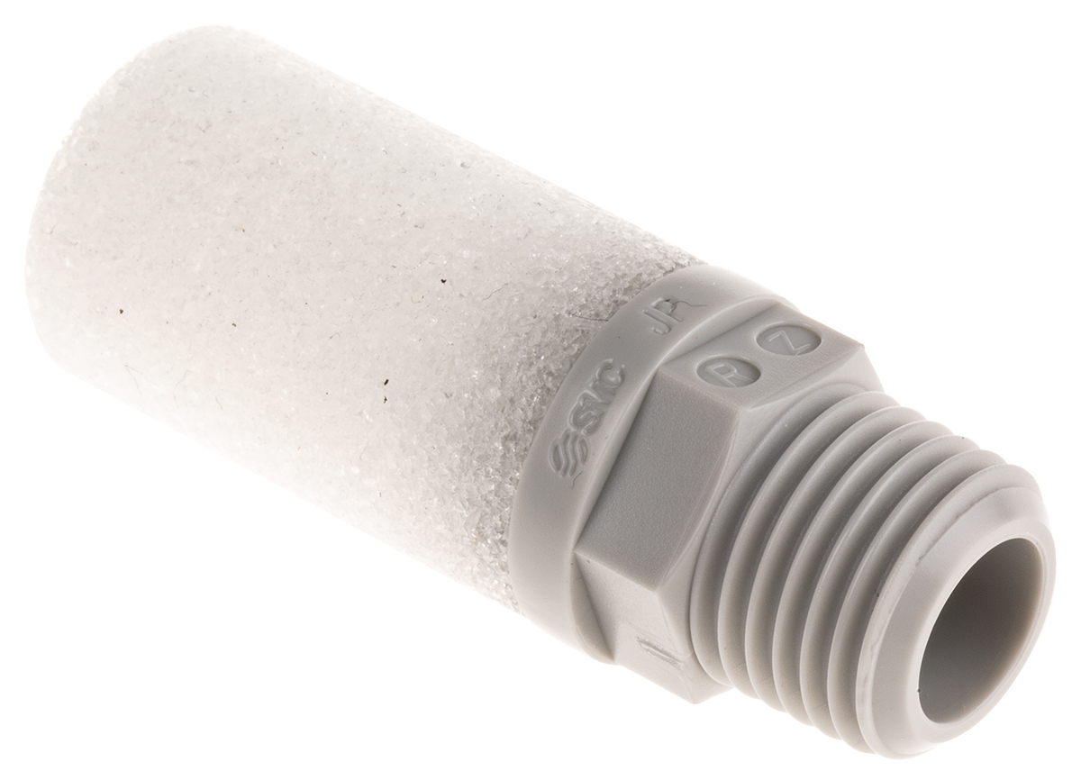 SMC AN Resin 1Mpa Pneumatic Silencer, Threaded, R 1/4 Male