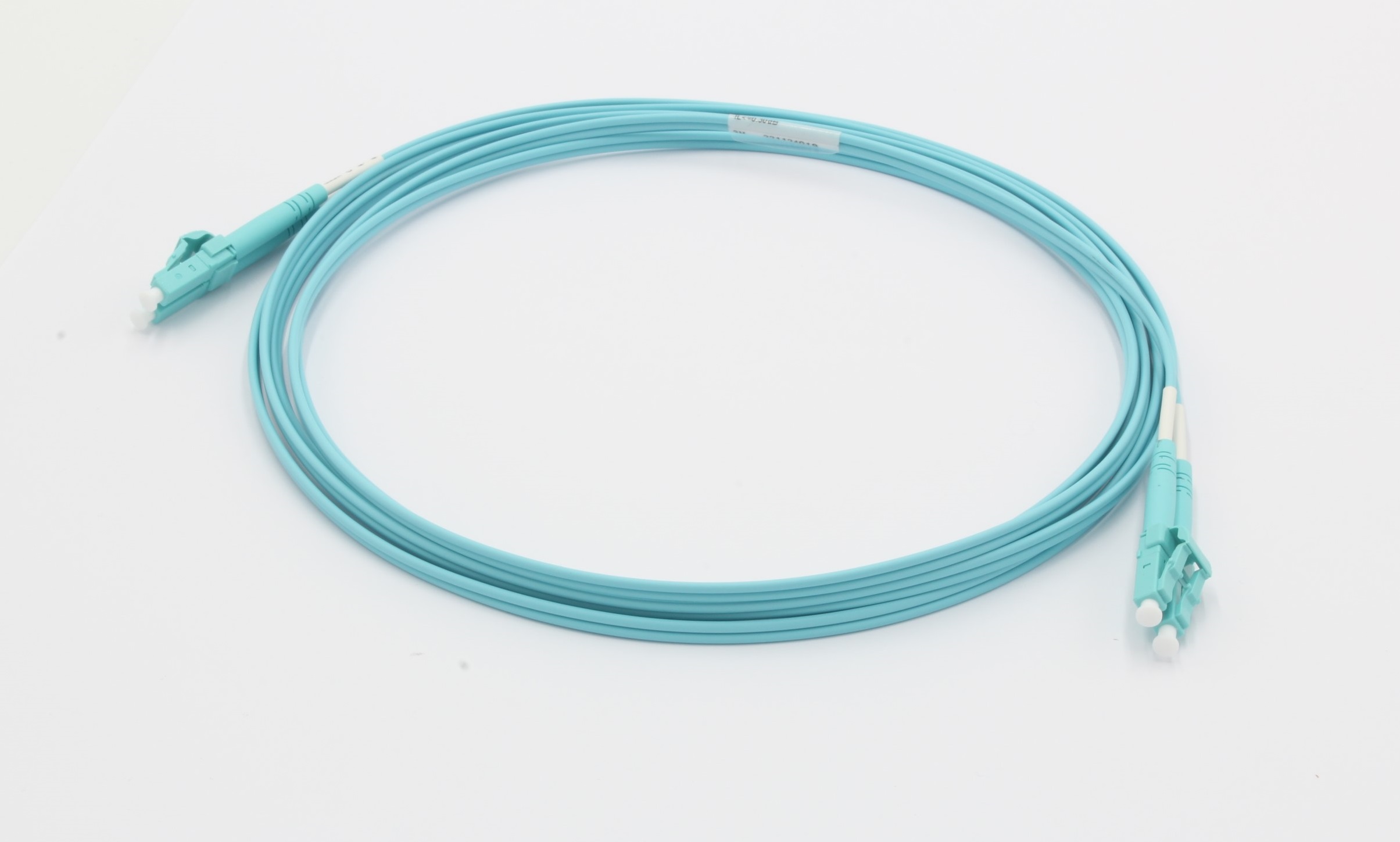 Molex Premise Networks LC to LC Duplex OM3 Multi Mode OM3 Fibre Optic Cable, 50/125μm, Light Blue, 2m