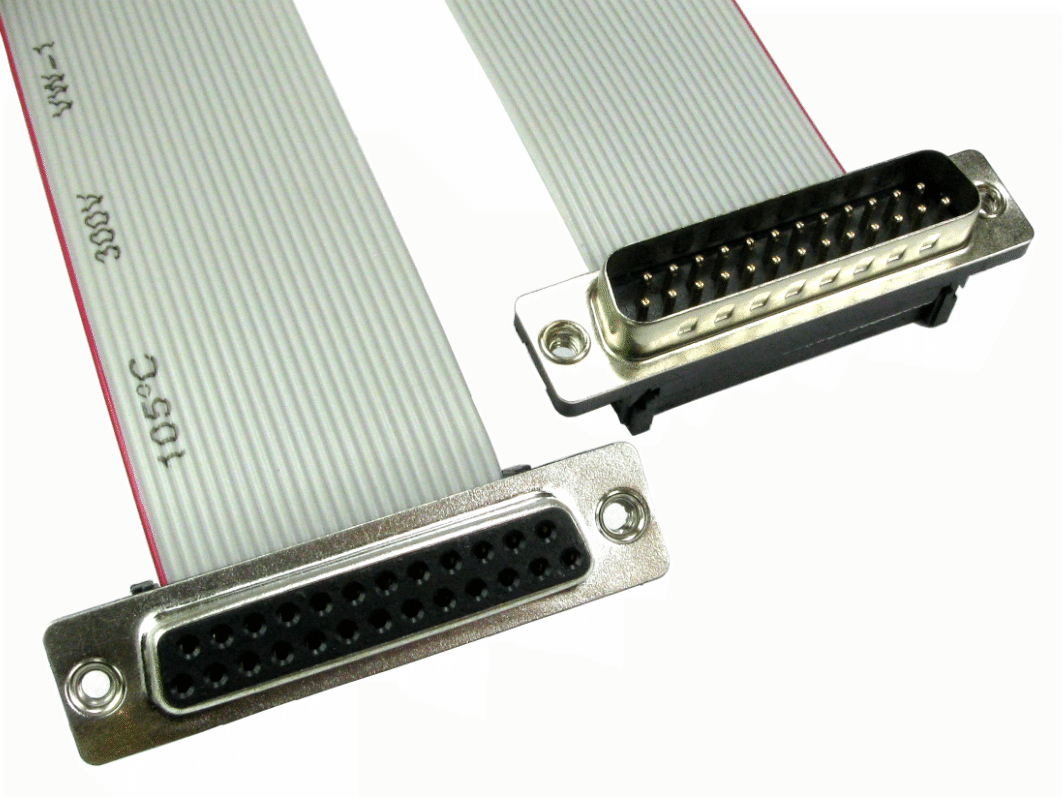 RS PRO Female 25 Pin D-sub to Male 25 Pin D-sub Serial Cable, 500mm