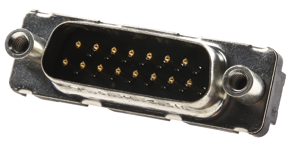 Amphenol FCI Delta D Series, 15 Way Through Hole PCB D-sub Connector Plug, 2.74mm Pitch