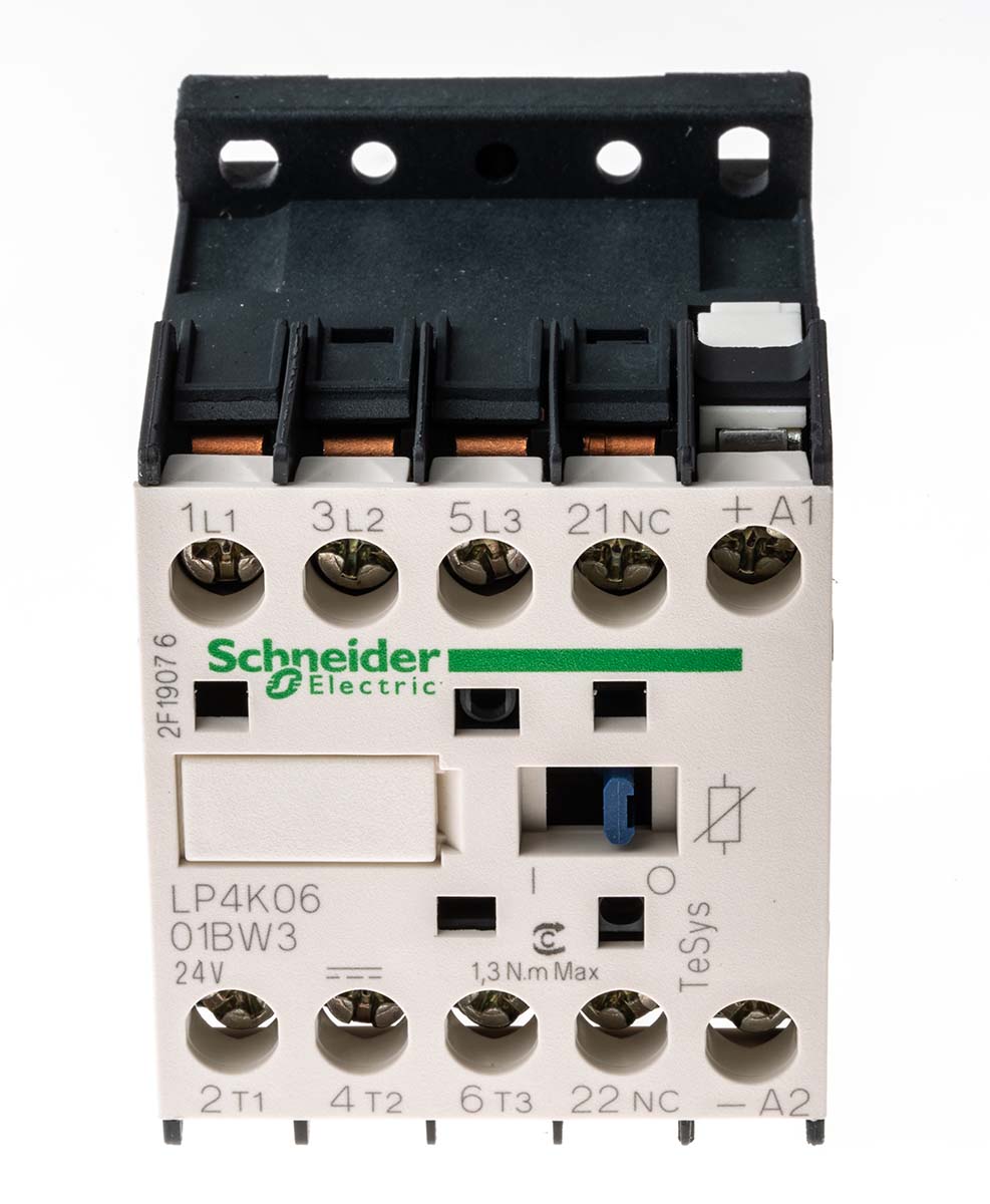 TeSys K LP4K 3 Pole Contactor, 6 A, 3 kW, 24 V dc Coil