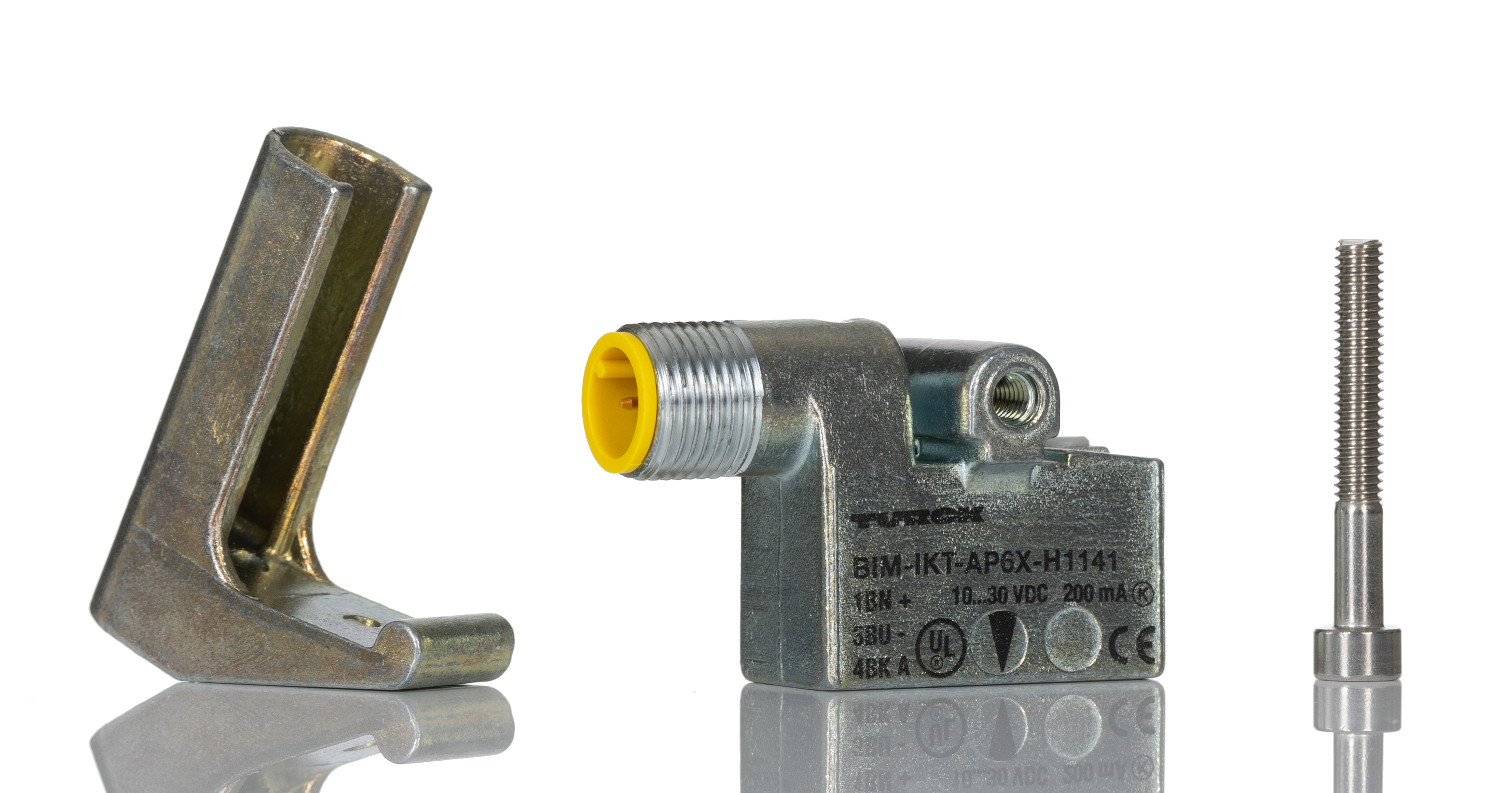 Turck Inductive Rectangular Proximity Sensor, M12, PNP NO, 10 → 30 V dc