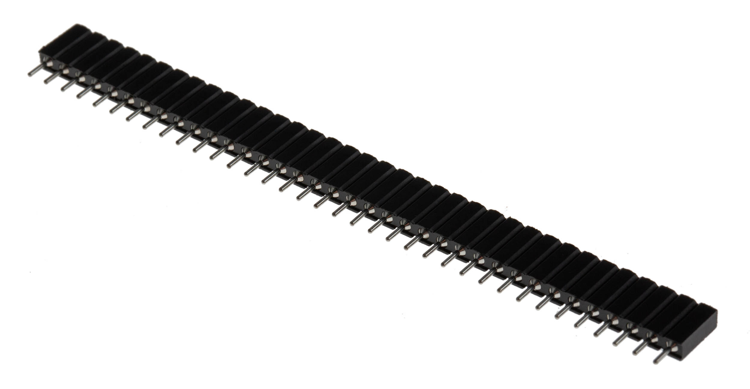 E-TEC Straight Through Hole Mount PCB Socket, 36-Contact, 1-Row, 2.54mm Pitch, Solder Termination