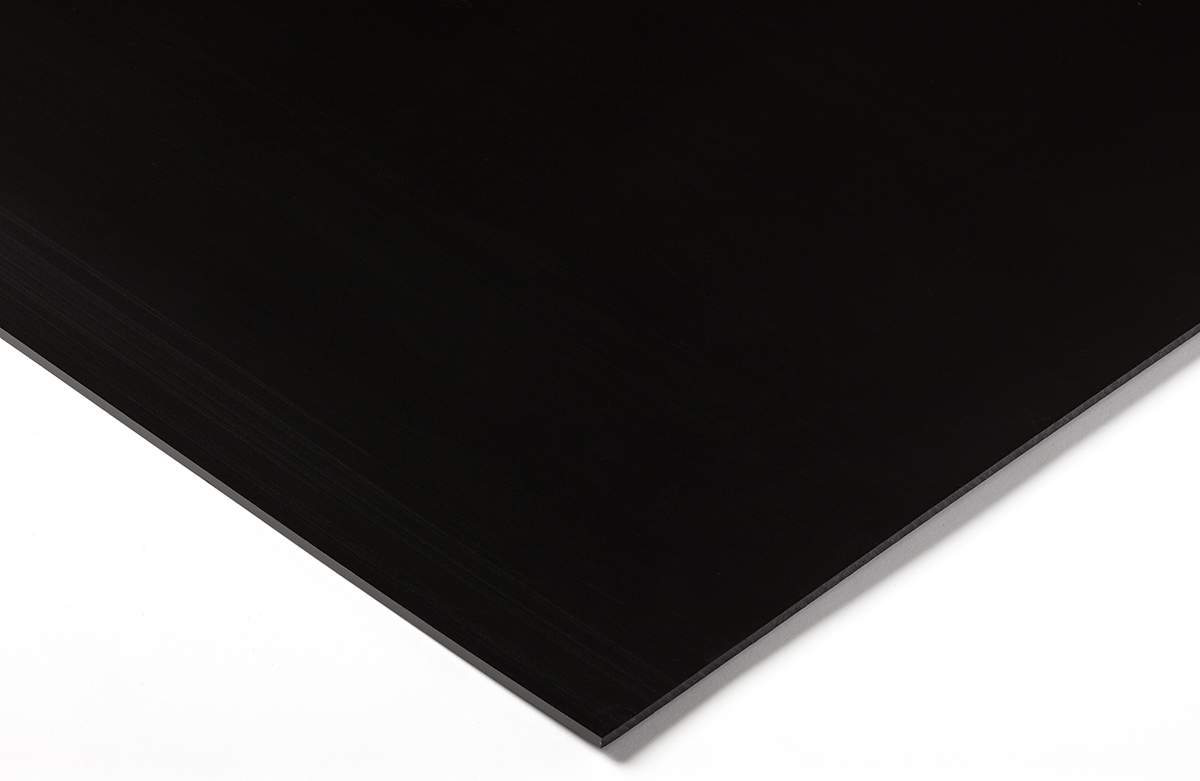 RS PRO Clear Black Plastic Sheet, 1000mm x 500mm x 3mm
