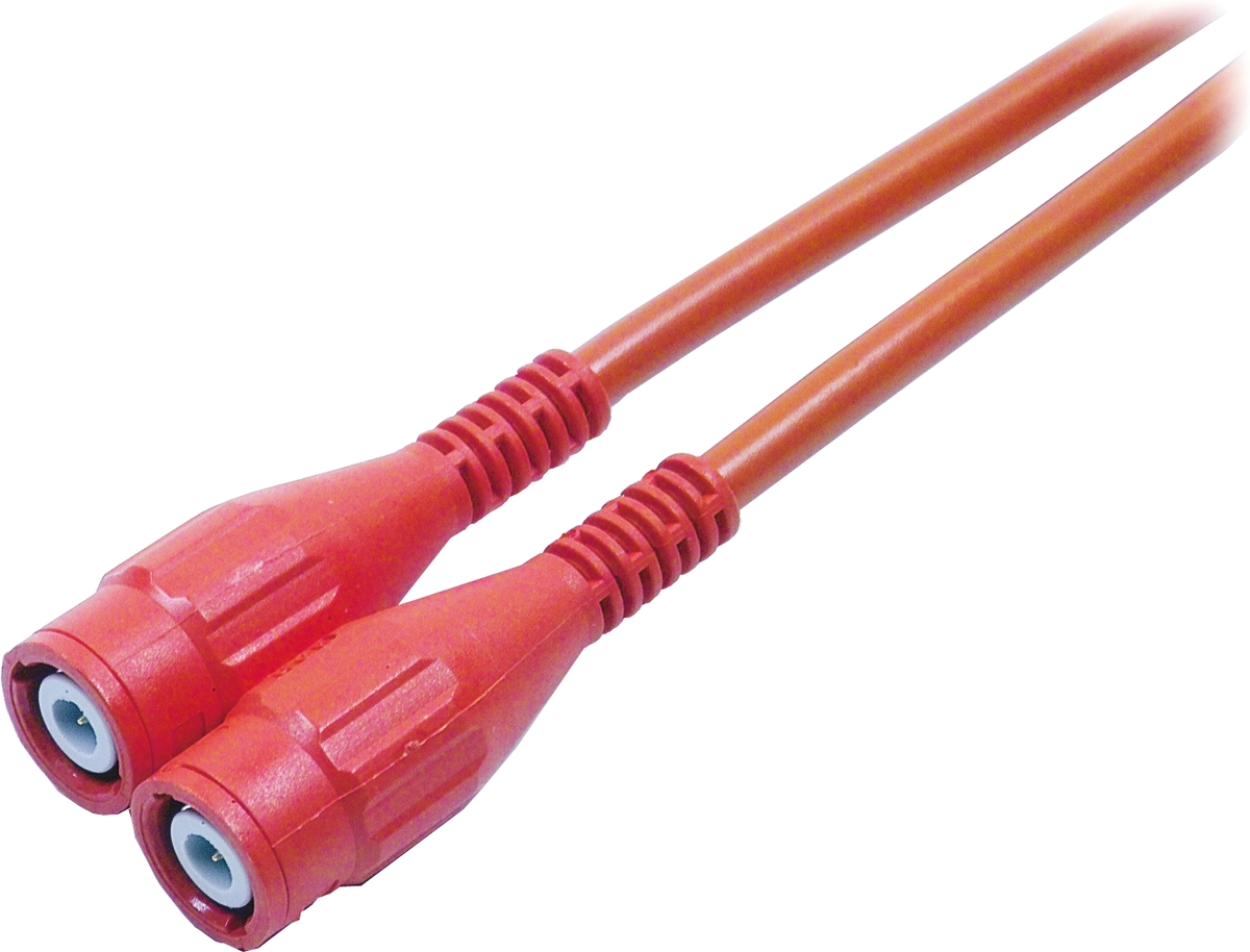 Staubli Test lead, 1kV, Red, 1m Lead Length
