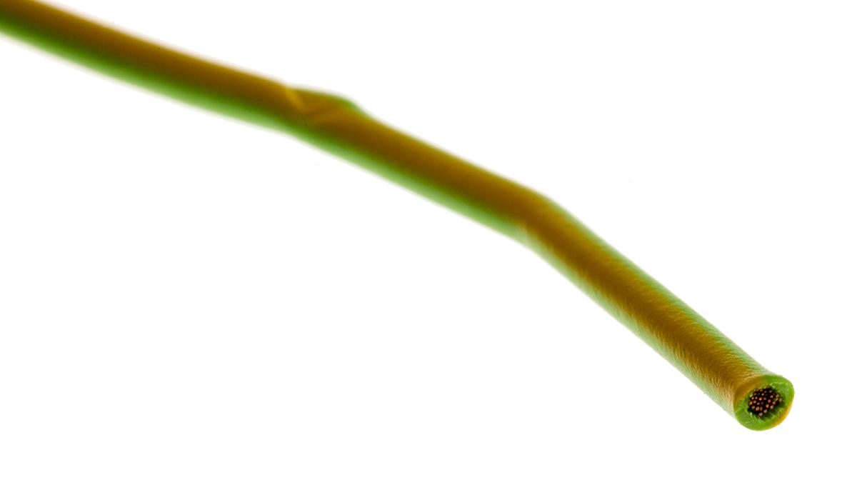 Lapp ÖLFLEX® H05V-K Series Green/Yellow 0.5 mm² Hook Up Wire, 16/32, 100m, PVC Insulation, 4510001