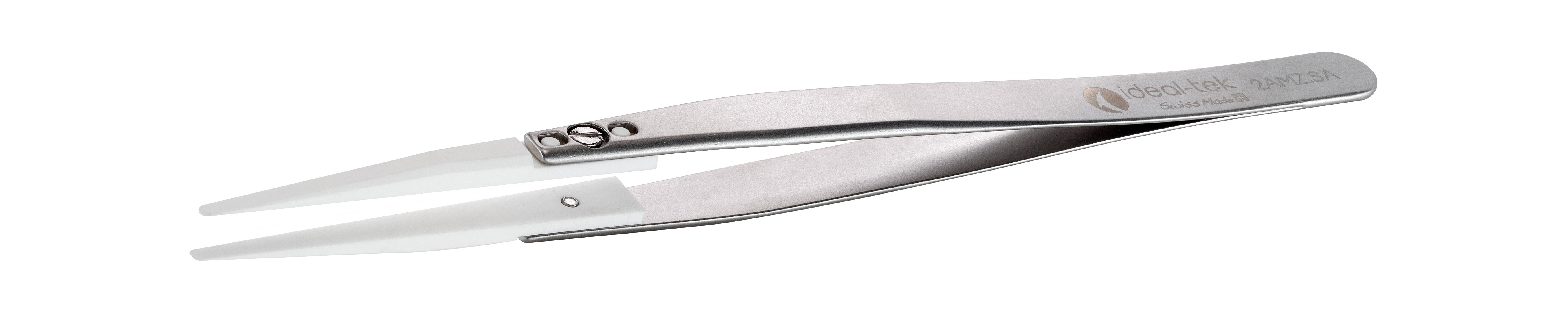 ideal-tek 140 mm, Polyester (Handle), Stainless Steel (Body), Flat; Rounded, Tweezers