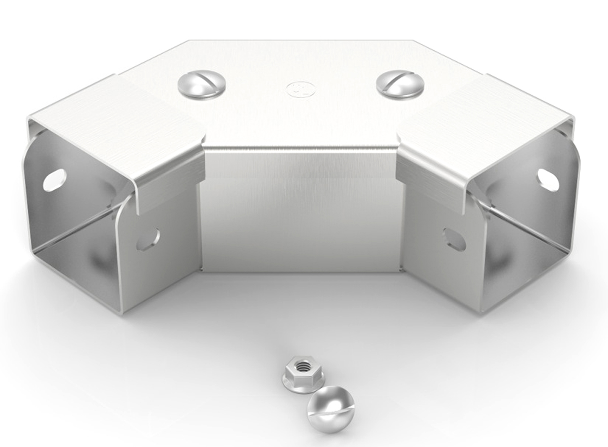 RS PRO 304 Stainless Steel Cable Trunking Accessory, 75 x 75mm