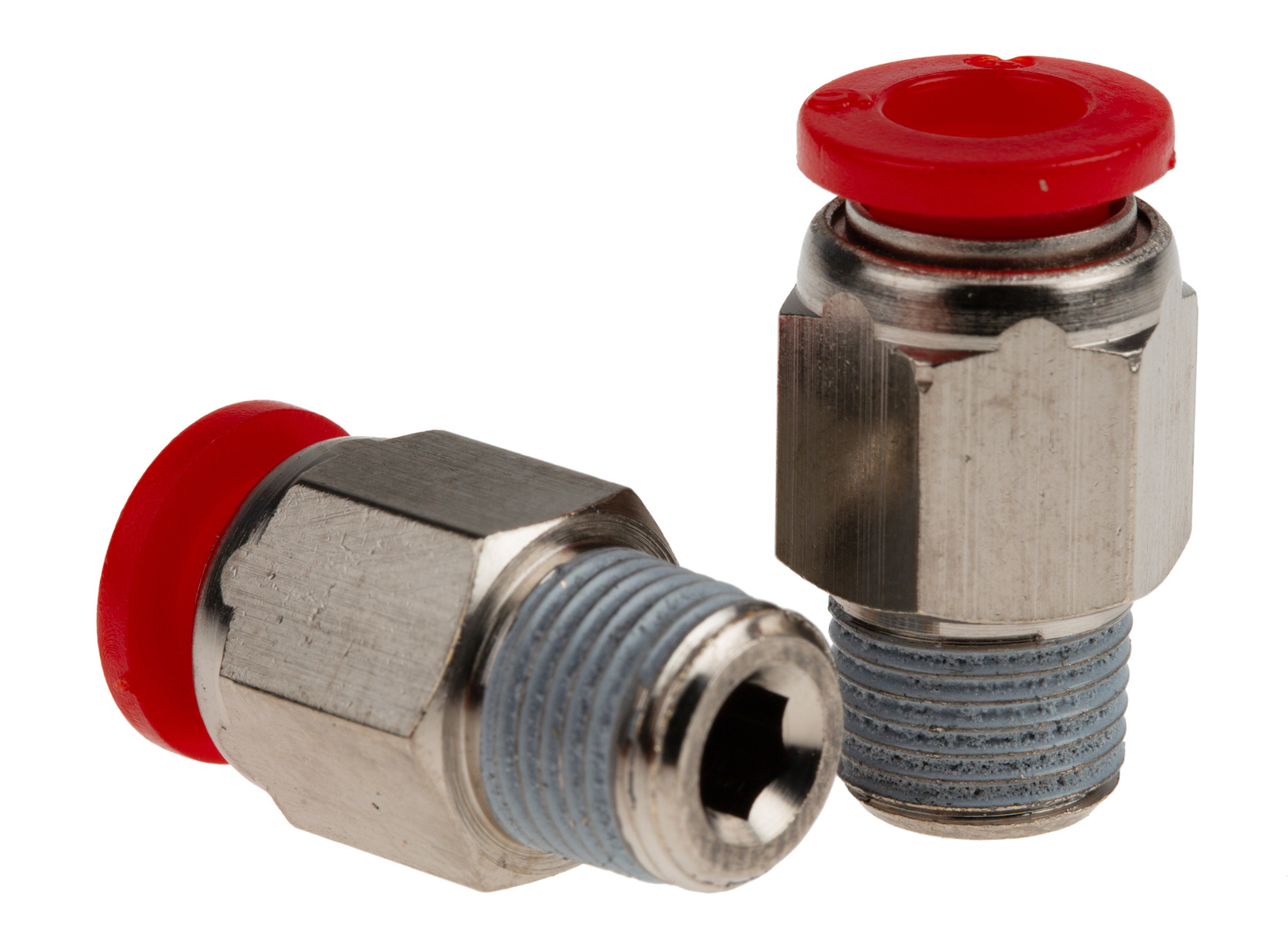 Norgren Straight Threaded Adaptor, Push In 6 mm to R 1/8, Threaded-to-Tube Connection Style