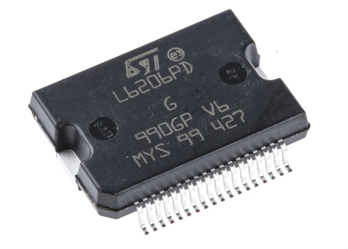 STMicroelectronics, Brushed DC Motor Dual Full Bridge Motor Driver, 52 V 2.8 A 36-Pin, PowerSO