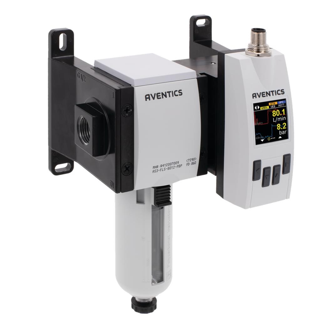EMERSON ? AVENTICS AF2 Series Air Flow Monitor Flow Sensor for Air, Gas, 8 l/min Min, 2445 L/min Max