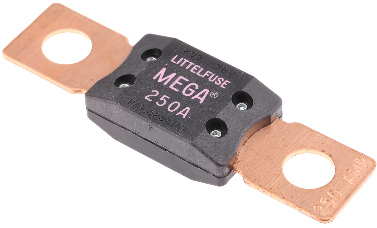 Littelfuse 250A Pink Bolt Down Car Fuse, 32V dc