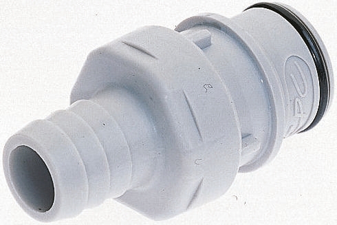 Colder Products Hose Connector, Straight Hose Tail Coupling, NPT 1/2in 1/2in ID, 4.2 bar