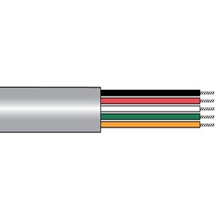 Alpha Wire Alpha Essentials Communication & Control Control Cable, 4 Cores, 0.5 mm² 20 AWG, Unscreened, 100 ft, Grey