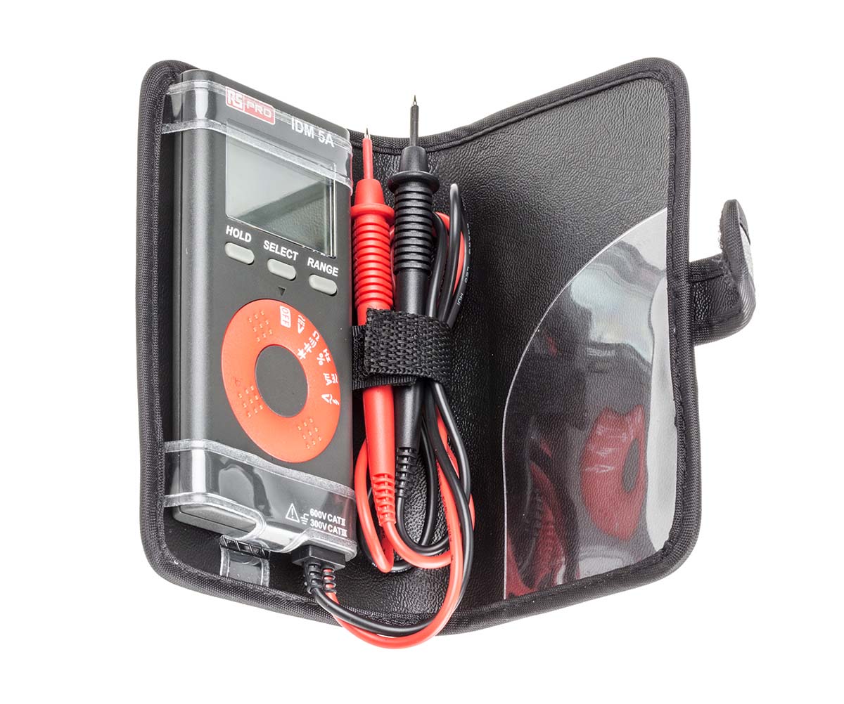 RS PRO IDM5A Handheld Digital Multimeter, 4mA ac Max, 4mA dc Max, 600V ac Max - RS Calibrated