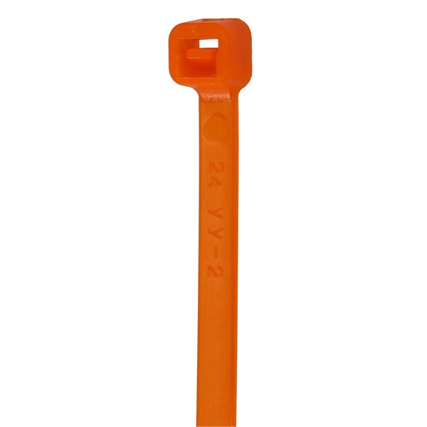 NEMIQ Cable Tie, , 203mm x 3.6 mm, Orange Nylon, Pk-100