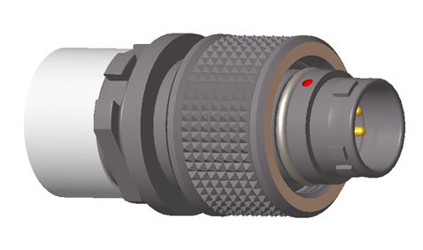 Amphenol NEXUS Technologies Industrial Circular Connector, 9 Contacts, In-Line, Plug, Male, IP68, IP69K, C10WAM Series