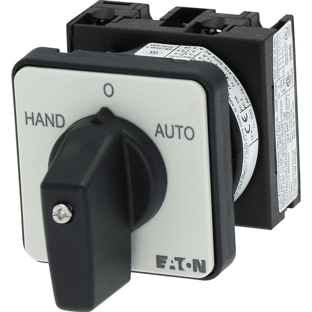 Eaton, SPST 3 Position 45° Changeover Cam Switch, 690V ac, 20A