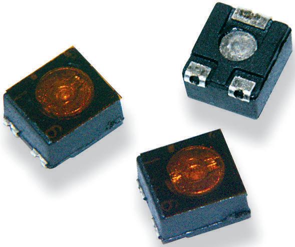 10kΩ, SMD Trimmer Potentiometer 0.1W Top Adjust TE Connectivity, 3204