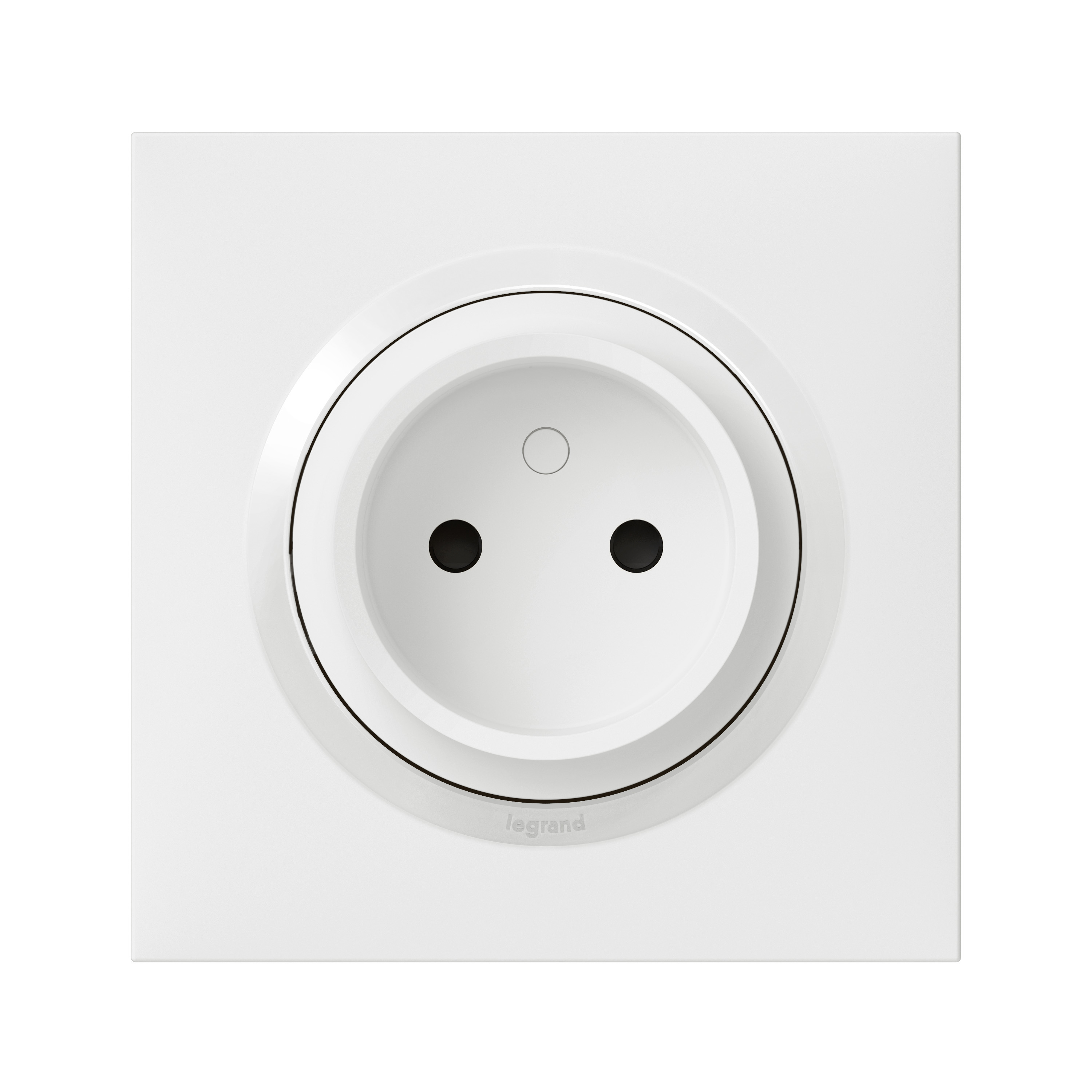 Legrand 6007 White Plug Socket, 2 Poles, 16A, Indoor Use