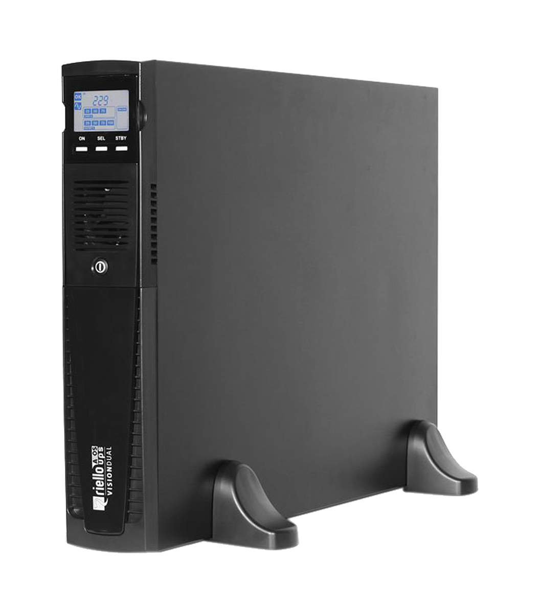 Riello 220 → 240V ac Input Rack Mount, Stand Alone Uninterruptible Power Supply, 1100VA (900W), Vision Dual