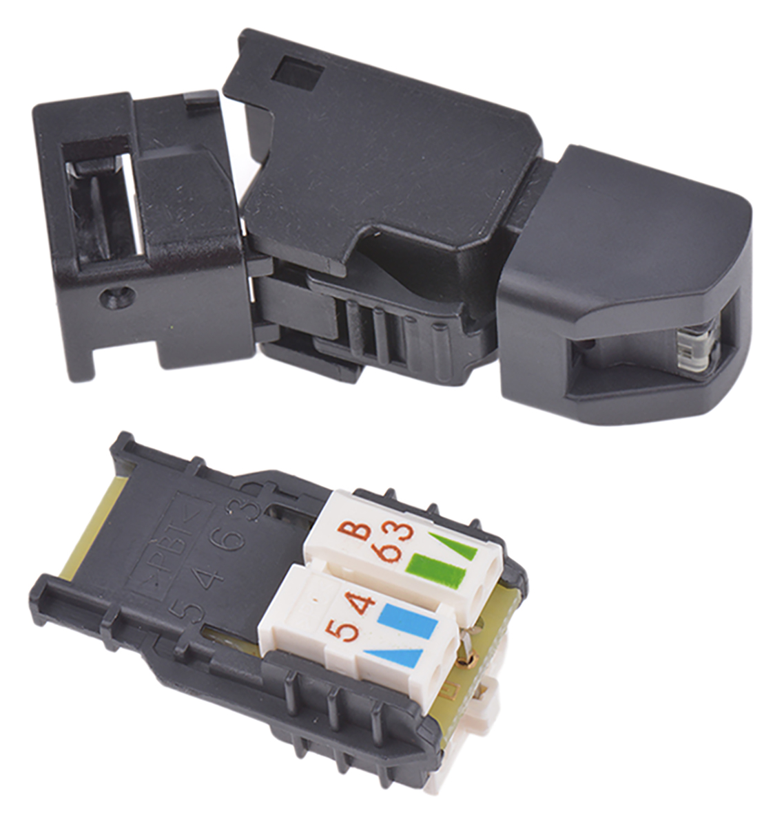 Telegartner UFP8 Series Male RJ45 Connector, Cable Mount, Cat6a Straight 8P8C -Way