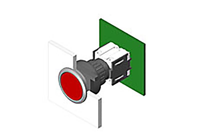 EAO Illuminated Push Button Switch for Use with Series 71 Switches