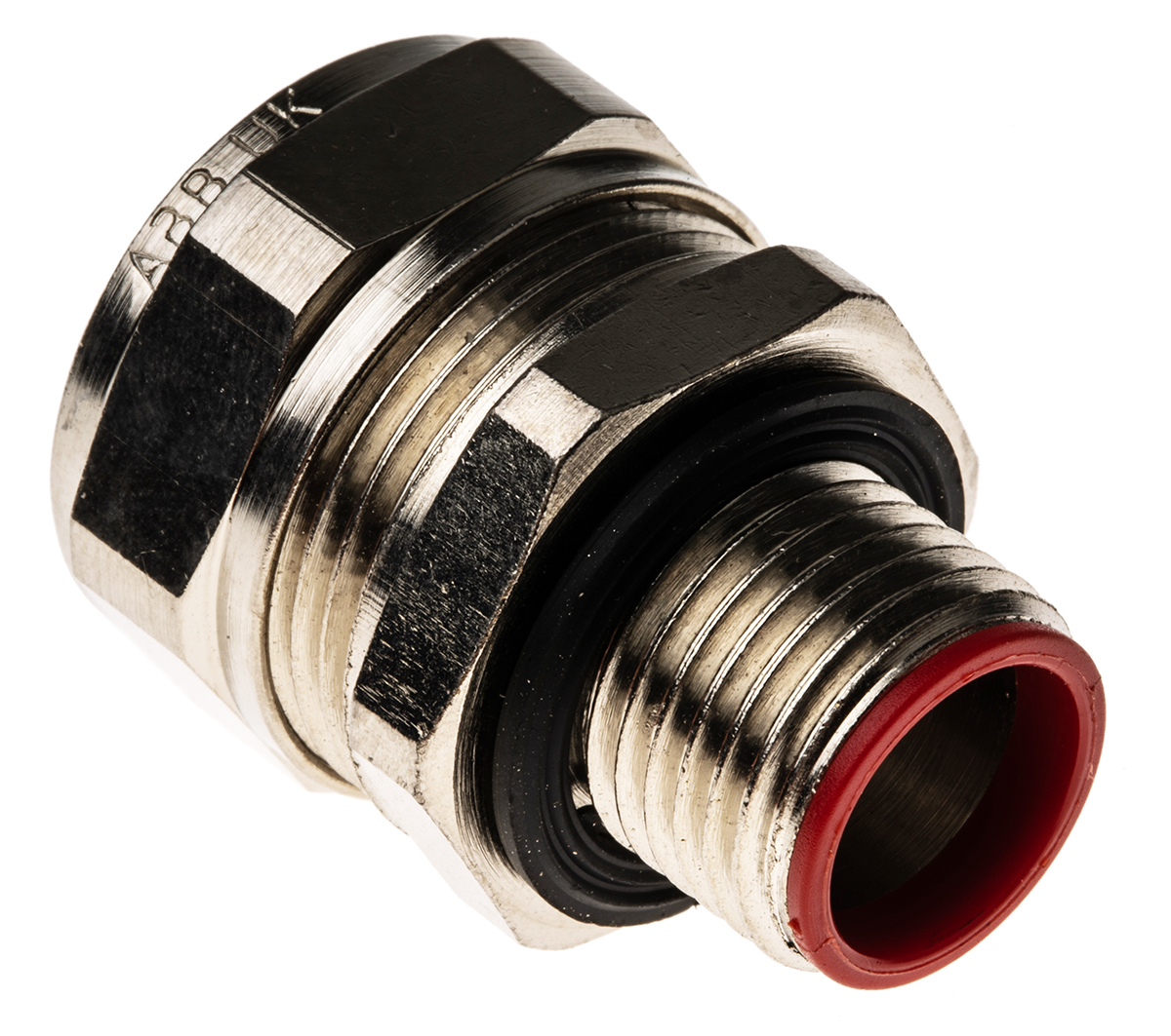 Adaptaflex Swivel, Conduit Fitting, 16mm Nominal Size, M16, Brass, Silver IP66, IP67, IP68, IP69K rating