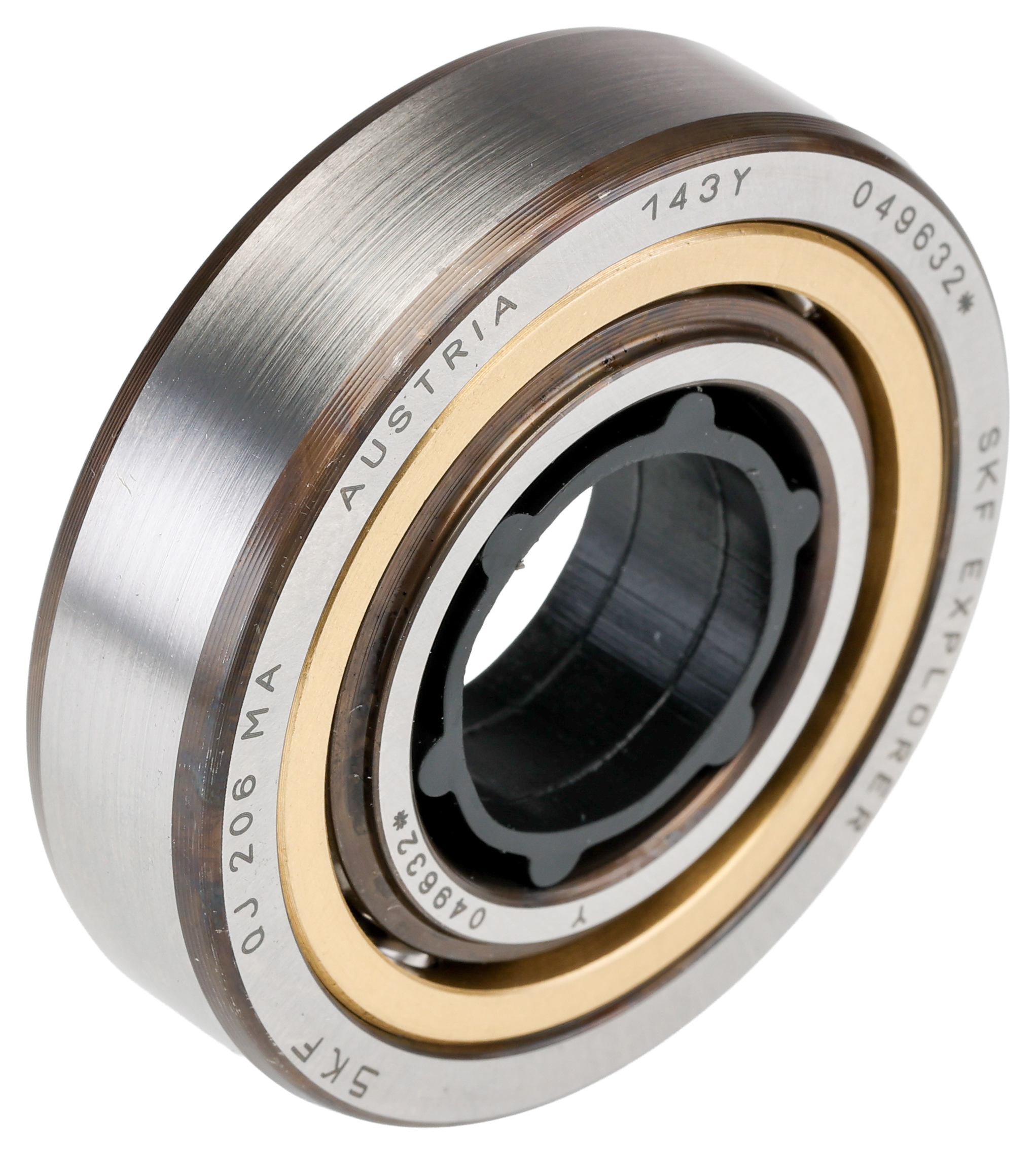 SKF QJ 206 MA 1 Row Ball Bearing - 30 mm ID, 62 mm OD 16 mm Race Width