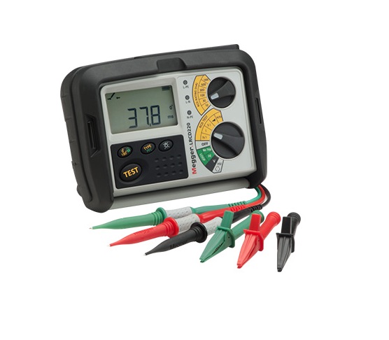 Megger LRCD220-EN-BS Loop Impedance & RCD Combined Tester, Loop Impedance Test Type 2 Wire 500V, RCD Test Type AC