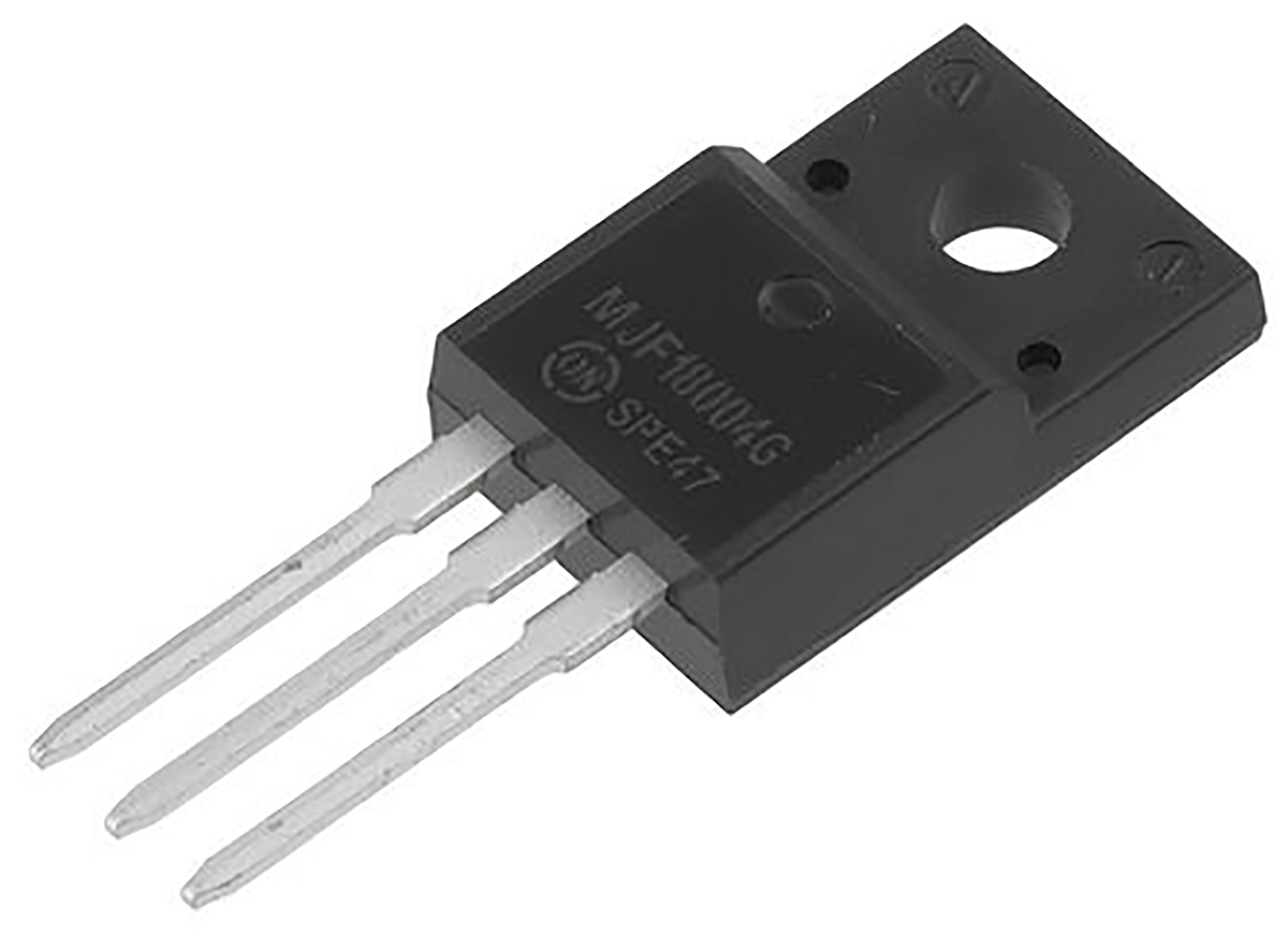 onsemi MJF18004G NPN Transistor, 5 A, 450 V, 3-Pin TO-220FP