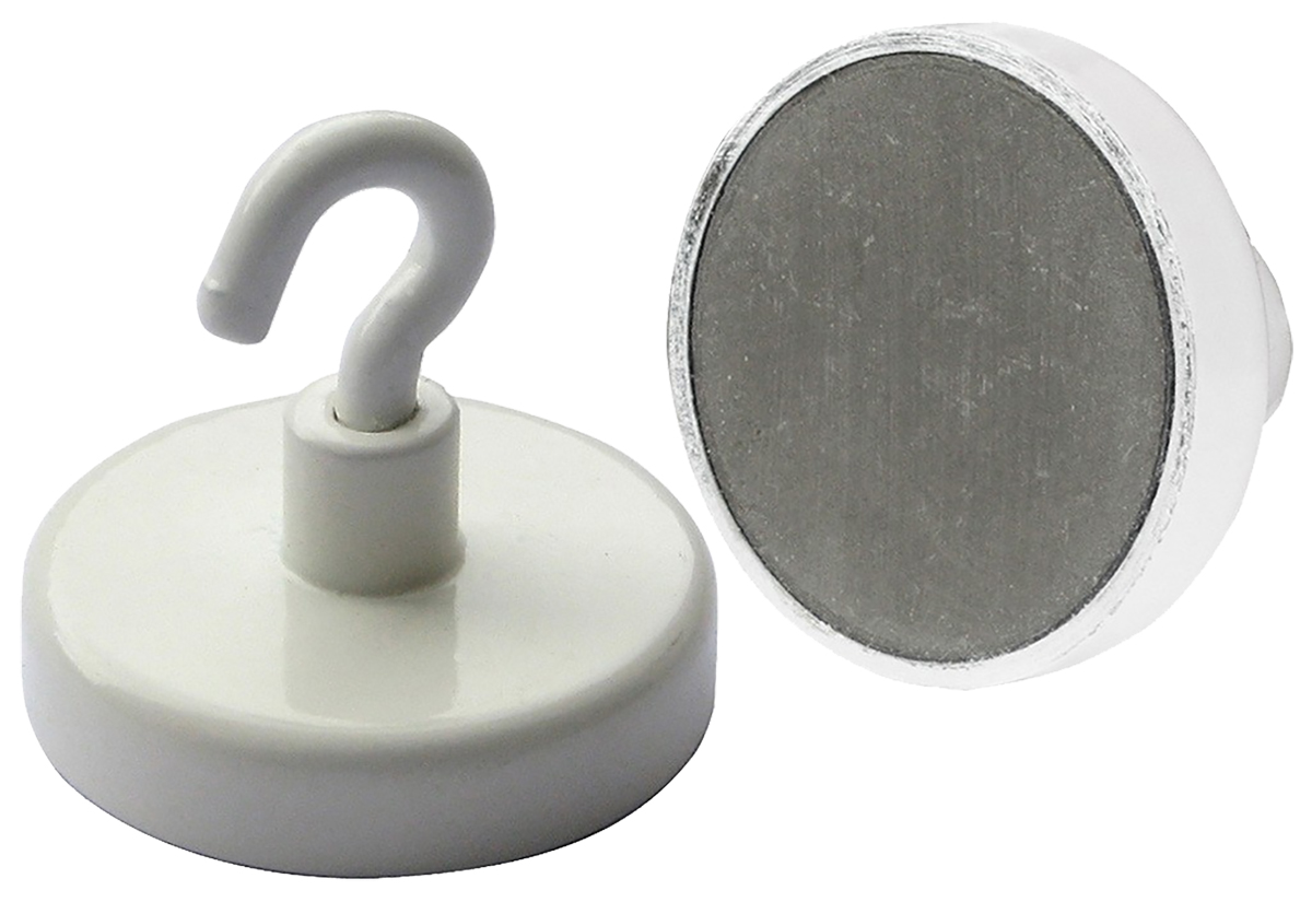 Eclipse Pot Magnet 32mm Hook Ferrite, 8kg Pull