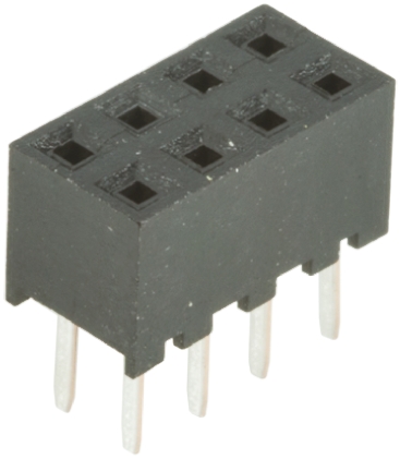 Hirose A3C Series Straight Through Hole Mount PCB Socket, 8-Contact, 2-Row, 2mm Pitch, Solder Termination