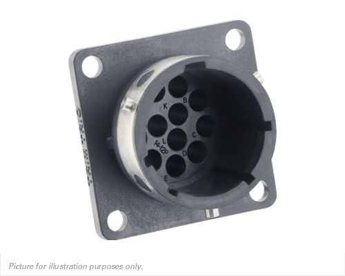 Souriau Sunbank by Eaton, UTGX 12 Way Flange Mount Circular Connector Plug, Socket Contacts,Shell Size 14, Bayonet,
