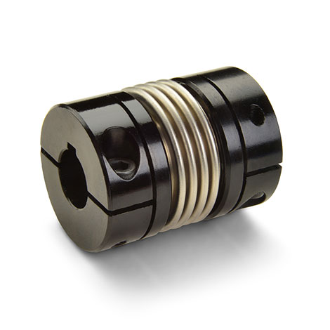 Ruland Bellows Coupling, 25.4mm Outside Diameter, 8 mm, 10 mm Bore, 34.2mm Length Flexible Coupling