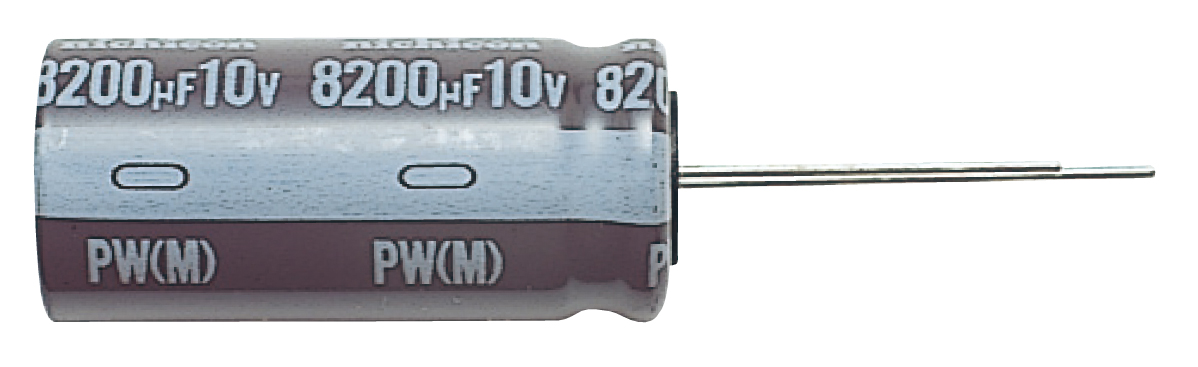 Nichicon 470μF Aluminium Electrolytic Capacitor 25V dc, Radial, Through Hole - UPW1E471MPD1TD