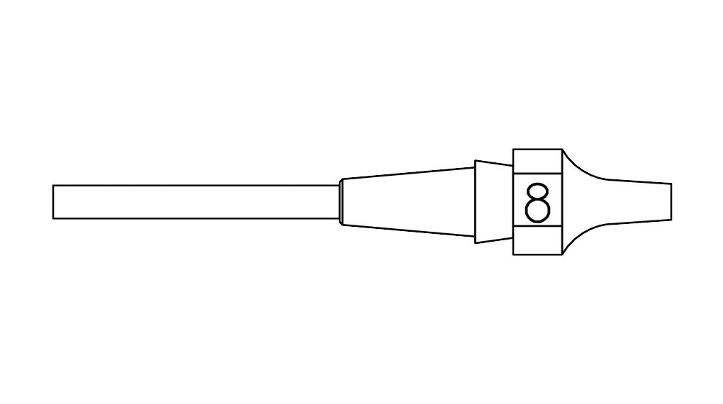 Weller 1 XDSL Desoldering Nozzle for use with DSX120, WXDP120, WXDV120 Desoldering Irons