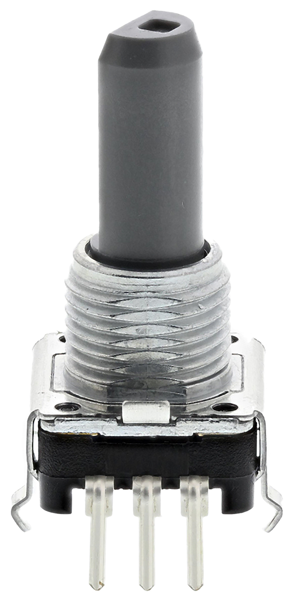 Alps Alpine 12 Pulse Incremental Mechanical Rotary Encoder with a 6 mm Flat Shaft (Not Indexed), Through Hole