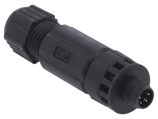 Amphenol Industrial Circular Connector, 4 Contacts, Cable, M8 Connector, Plug, Male, IP67, M Series