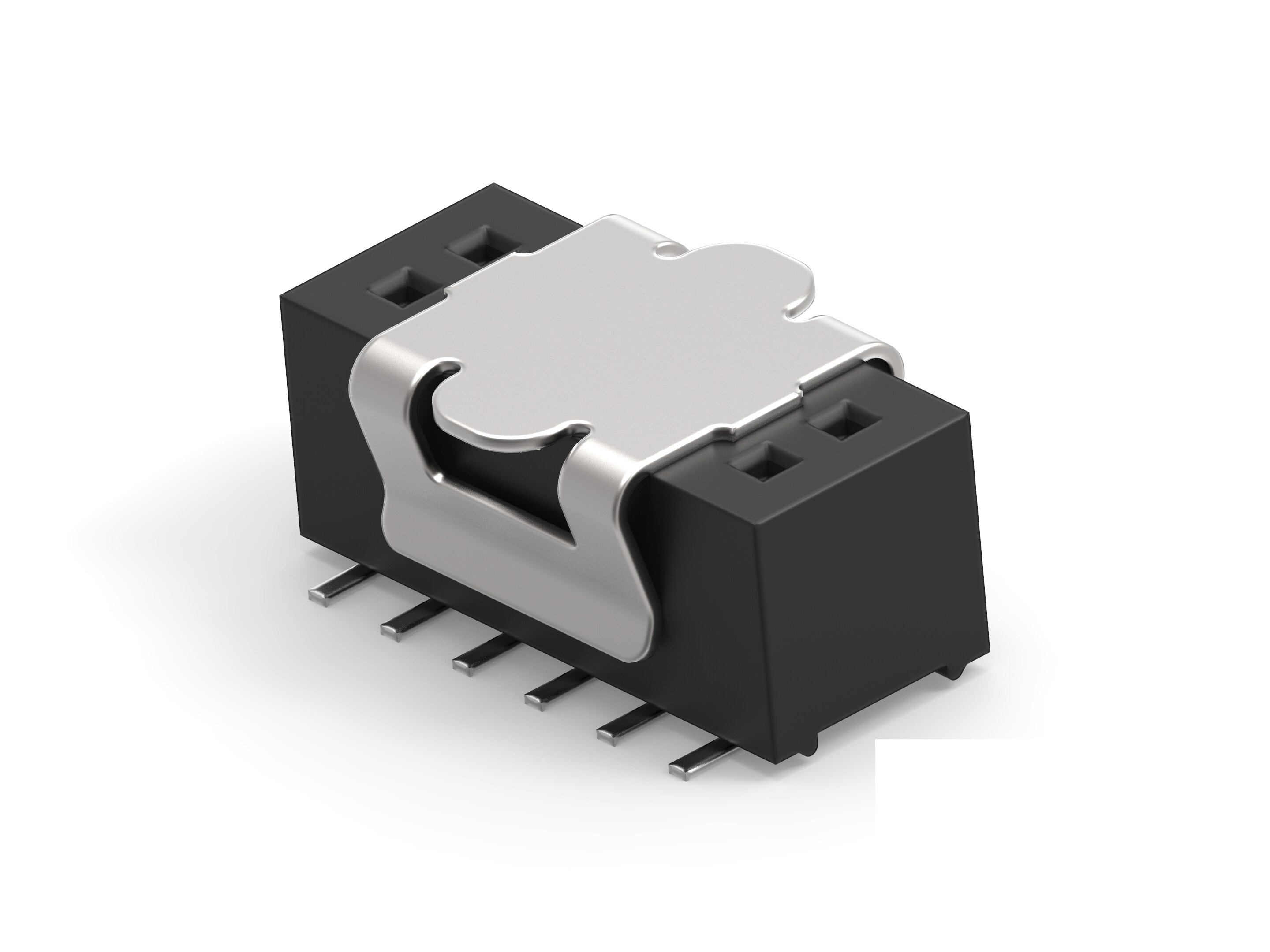 TE Connectivity 1MM-R Series Vertical Board Mount PCB Socket, 12-Contact, 2-Row, 1mm Pitch, Surface Mount Termination