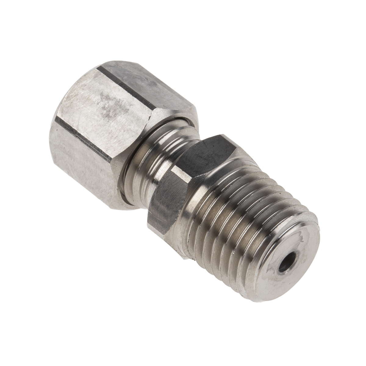 RS PRO 1/4 BSPT Compression Fitting for Use with Thermocouple or PRT Probe, 1.5mm Probe